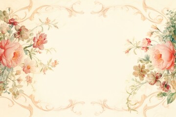 Illustration of flower frame backgrounds painting pattern.