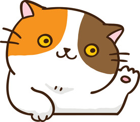 Cute Cartoon Cat Character