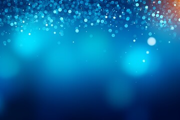 Sky Blue banner dark bokeh particles glitter awards dust gradient abstract background