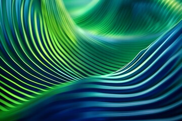 Obraz premium Abstract Blue and Green Waved Lines for Modern Technology Designs or Wallpaper. Concept Technology Designs, Abstract Patterns, Blue and Green Colors, Modern Wallpaper