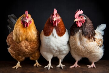 Chickens poultry animal bird. - obrazy, fototapety, plakaty