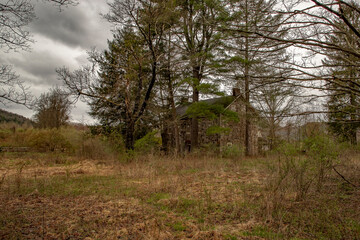 Abandoned farmhouse in the Delaware Water Gap  National Recreation Area