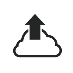 Upload Icon Isolated on White Background