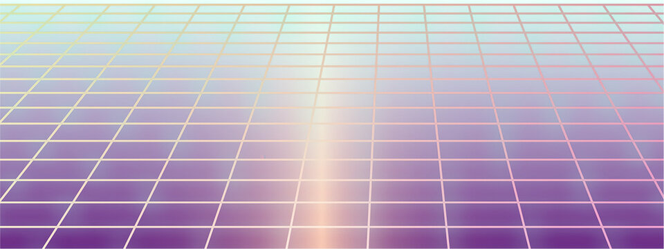Grid retrowave, synthwave background element