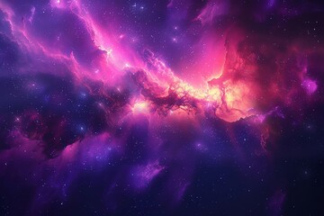 A galaxy seen from space, stars and nebulae, aweinspiring, digital space illustration, vibrant colors, avoid realistic portrayals of specific known locations