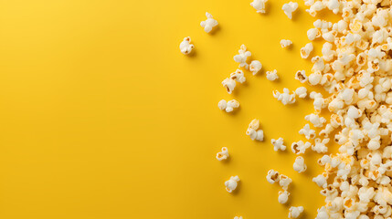 Top view of popcorn
