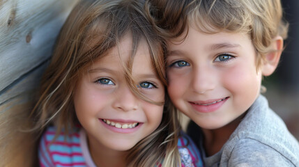 Fototapeta premium kids portrait on children's day