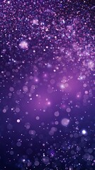 Violet banner dark bokeh particles glitter awards dust gradient abstract background