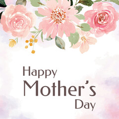 Beautiful Happy Mother's Day Greeting Design