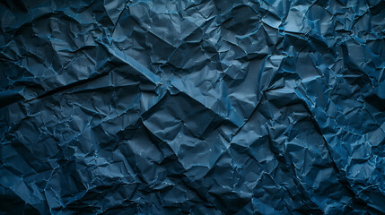 Crumpled Paper Wrapping Texture in Imperial Blue