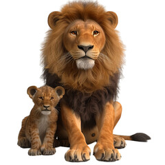 Obraz premium lion cub