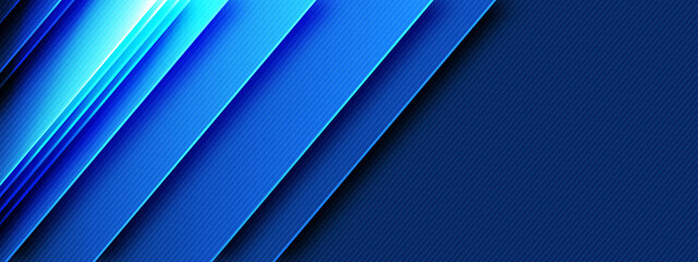 Obraz premium Illustration of light ray, stripe line with blue light