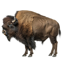 Fototapeta premium european bison isolated on white