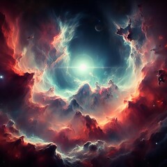 Cosmic Tapestry: A Nebula Illustration for Celestial Dreamers