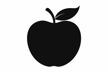 apple-black-silhouette-vector-on-white-background.