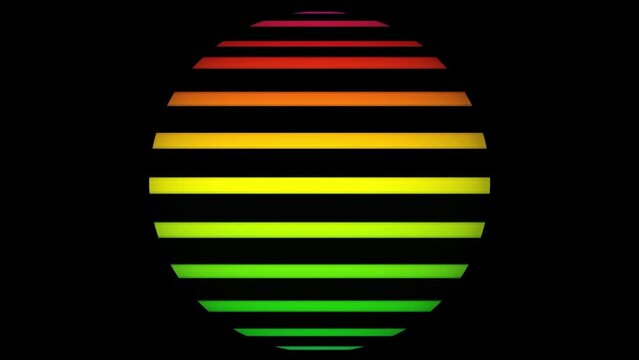 animation of retro sun viewed from space