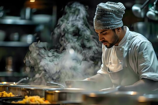 The beauty of cooking captured in a single, well-composed photograph