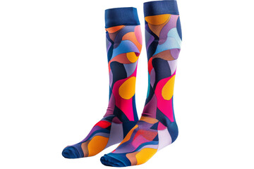 Compression Socks for Circulation On Transparent Background.