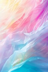 elegant abstract angel poster with a pastel color scheme
