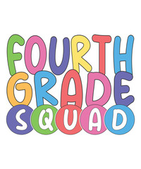 4th grade school squad school kid svg design