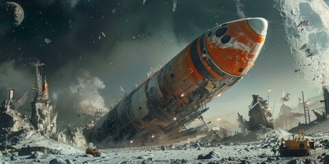 b'The aftermath of a devastating space war'