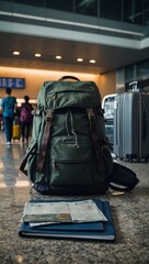 luggage at the airport