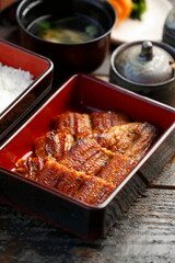 美味しそうな鰻のタテ位置写真