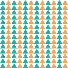Seamless pattern with triangles on white background