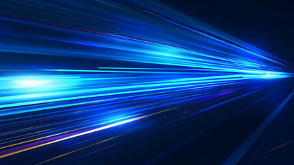 A blue light with a white line in the middle