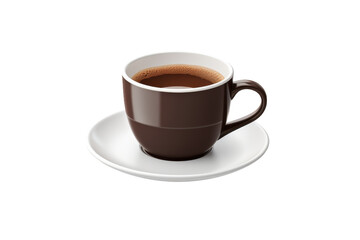 A Steaming Elixir of Morning Magic. On a White or Clear Surface PNG Transparent Background.