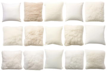 Serene Cloudscape: A Vision of White. On a White or Clear Surface PNG Transparent Background.