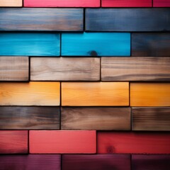b'Multicolored wooden planks background'