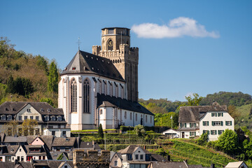 Oberwesel mit Martinskirche, April 2024