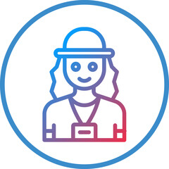 Tour Guide Icon Style