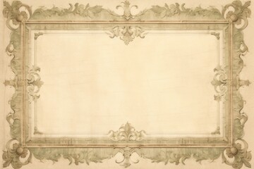 Obraz premium Ornament frame textured painting art.