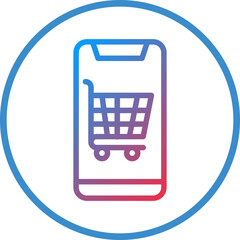 Online Shopping Icon Style