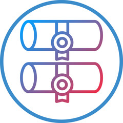 Double Degree Icon Style