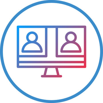 recommend clip art: Live Interview Icon Style