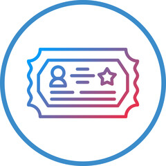 Adult Ticket Icon Style