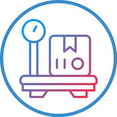 Delivery Weighing Icon Style
