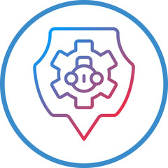 Cyber Privacy Icon Style