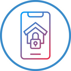Home Security App Icon Style