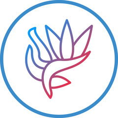 Bird Of Paradise Icon Style