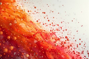 Expressive Explosion: Chaos and Beauty in Warm Tones