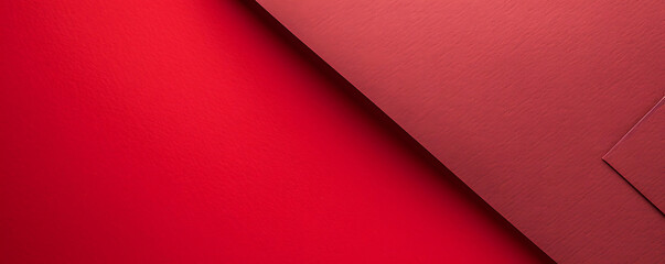 Obraz premium red paper minimalistic presentation background. Top view, flat lay with copy space for text