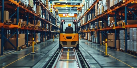  "Automated Warehouse with Self-Driving Forklifts"