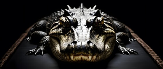 Portrait of a crocodile