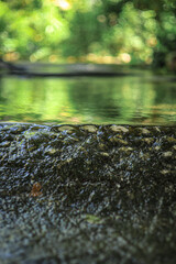 Fototapeta premium beautiful equipped mountain water source