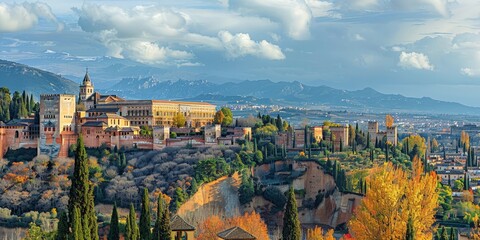 "Panoramic Alhambra from Hilltop"