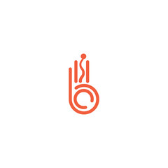 Yoga wellness meditation hand sign vector logo design